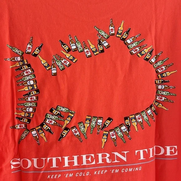 NWT Men’s s/s Southern Tide Beer Whale T - Picture 6 of 6